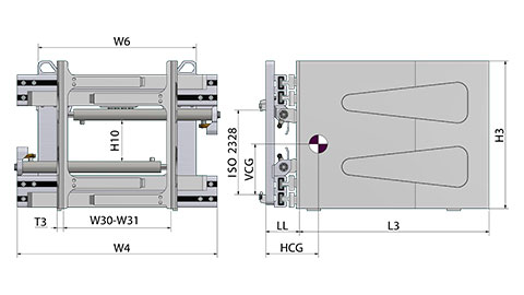 Witgoed- en dozenklem vaste contactplaten (HEF-T)