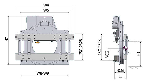 Rotator with sideshift - 360° (PRC-T)