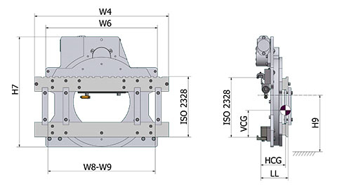 Rotator met zijverschuiver 360° (PRC-T)