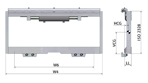 Tabliers à déplacement latéral ISO/FEM 1 - 2 avec plaques d’usure (TRF)