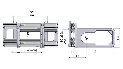 Load clamp for foam blocks (HY)