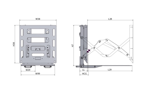 Load push - fork-mounted (LP-I)