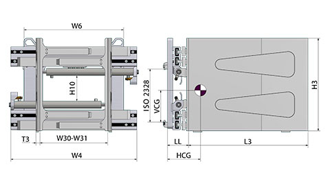 Pinzas para electrodomésticos y cajas - placas de contacto fijas (HEF-T)