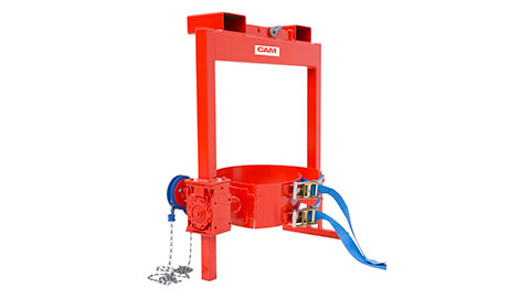 Fork mounted drum rotator (DR)