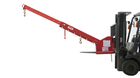 Fork-mounted crane jib - Manual telescopic adjustable in height (GAB3)