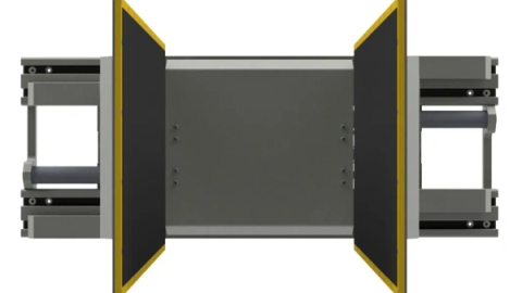 Appliance and carton clamp - tilting pads (HETP)